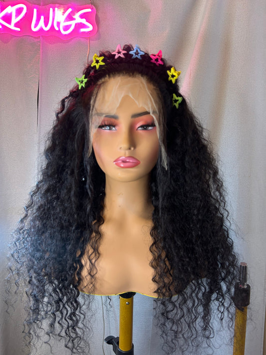 Natural Curly Lace Front Wig – HD Lace | Soft Defined Burmese Curls | Ready-to-Wear
